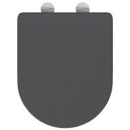 Бързо освобождаваща тоалетна седалка Антрацит