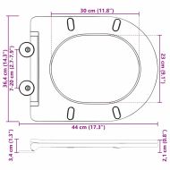 Бързо освобождаваща тоалетна седалка Антрацит