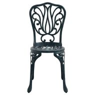 Градински бистро комплект 3 pcs Зелен Алуминий