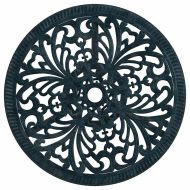 Градински бистро комплект 3 pcs Зелен Алуминий