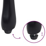 Градински бистро комплект 3 pcs Черно Алуминий