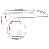 Рамка за сенник Бяло 2.5 x 2 m