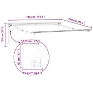 Рамка за сенник Антрацит 3 x 2,5 m