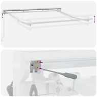 Рамка за сенник Бяло 2.5 x 2 m