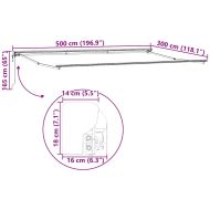 Рамка за сенник Антрацит 5 x 3 m