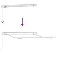 Рамка за сенник Бяло 2.5 x 2 m Метал