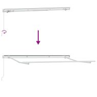 Рамка за сенник Бяло 3.5 x 2 m Метал