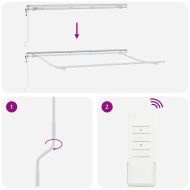 Рамка за сенник Бяло 3.5 x 2 m Метал