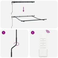 Рамка за сенник Антрацит 2.5 x 2 m Метал