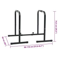 Лента за дипове Черно 116 x 66 x 74.5 см