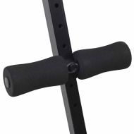 Бенч за седящи преси Черно 124 x 33.5 x 55 см