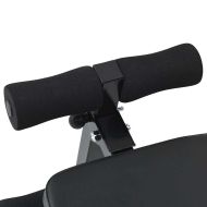 Бенч за седящи преси Черно 124 x 33.5 x 55 см