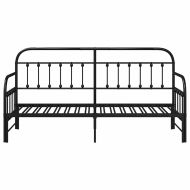 Рамка за легло за ден с таблото Черно 80 x 200 cm Стомана