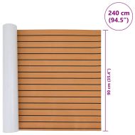 Корабно покритие Кафяв и черен 240 x 90 см EVA пяна