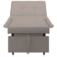 Диван легло Таупе 194 x 67 x 37 см текстил