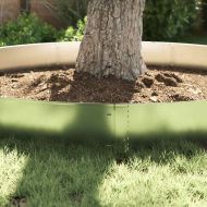 Ограничители за тревни площи 5 pcs Сребрист 100 x 25 x 0.07 см