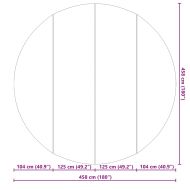 Покривало за дъното на басейна Черно Ø 458 см