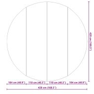 Покривало за дъното на басейна Черно Ø 428 см
