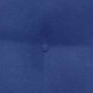 Възглавница за гръб Полицейско синьо 80 x 24 x 50 см Кадифе