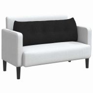 Възглавница за гръб Черно 140 x 24 x 50 см текстил