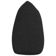 Възглавница за гръб Черно 140 x 24 x 50 см текстил