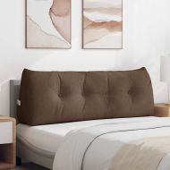 Възглавница за гръб Кафяво 140 x 24 x 50 см текстил