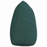 Възглавница за гръб Тъмен зелен 140 x 24 x 50 см текстил