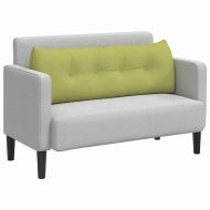 Възглавница за гръб Светло зелено 140 x 24 x 50 см текстил