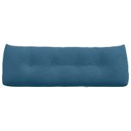 Възглавница за гръб Синьо 140 x 24 x 50 см Кадифе