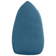 Възглавница за гръб Синьо 140 x 24 x 50 см Кадифе