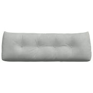 Възглавница за гръб Светлосиво 140 x 24 x 50 см Кадифе