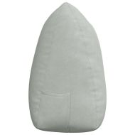 Възглавница за гръб Светлосиво 140 x 24 x 50 см Кадифе
