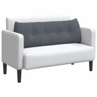 Възглавница за гръб Тъмен сив 140 x 24 x 50 см Кадифе