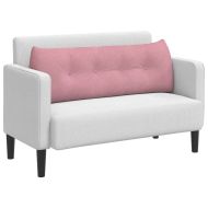 Възглавница за гръб Розово 140 x 24 x 50 см Кадифе