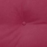 Възглавница за гръб Виненочервен 140 x 24 x 50 см Кадифе