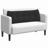 Възглавница за гръб Черно 140 x 24 x 50 см Кадифе