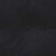 Възглавница за гръб Черно 140 x 24 x 50 см Кадифе