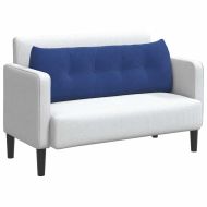 Възглавница за гръб Полицейско синьо 140 x 24 x 50 см Кадифе