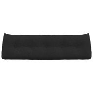 Възглавница за гръб Черно 160 x 24 x 50 см текстил