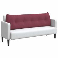 Възглавница за гръб Виненочервен 160 x 24 x 50 см текстил