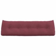 Възглавница за гръб Виненочервен 160 x 24 x 50 см текстил