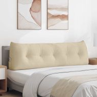 Възглавница за гръб Крем 160 x 24 x 50 см текстил