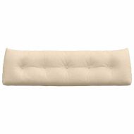Възглавница за гръб Крем 160 x 24 x 50 см текстил