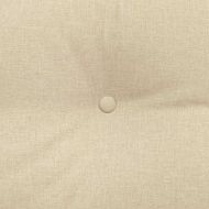 Възглавница за гръб Крем 160 x 24 x 50 см текстил