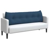 Възглавница за гръб Синьо 160 x 24 x 50 см текстил
