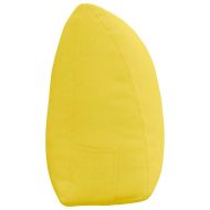 Възглавница за гръб Светло жълто 160 x 24 x 50 см текстил