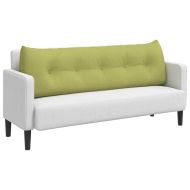 Възглавница за гръб Светло зелено 160 x 24 x 50 см текстил