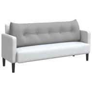 Възглавница за гръб Облачно сиво 160 x 24 x 50 см текстил