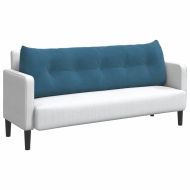 Възглавница за гръб Синьо 160 x 24 x 50 см Кадифе