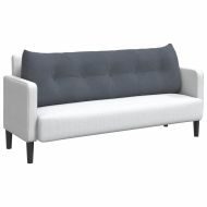 Възглавница за гръб Тъмен сив 160 x 24 x 50 см Кадифе